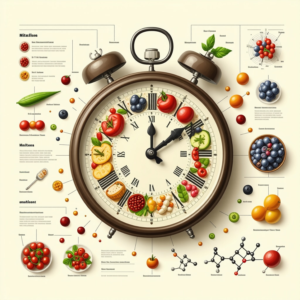 Infographic showing optimal meal timing and nutrient distribution aligned with semaglutide therapy