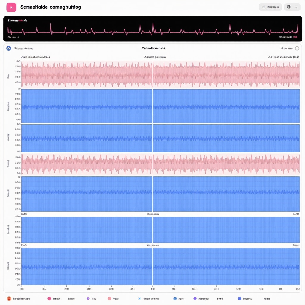 Medical dashboard showing CGM data and semaglutide pharmacokinetic profiles during fasting