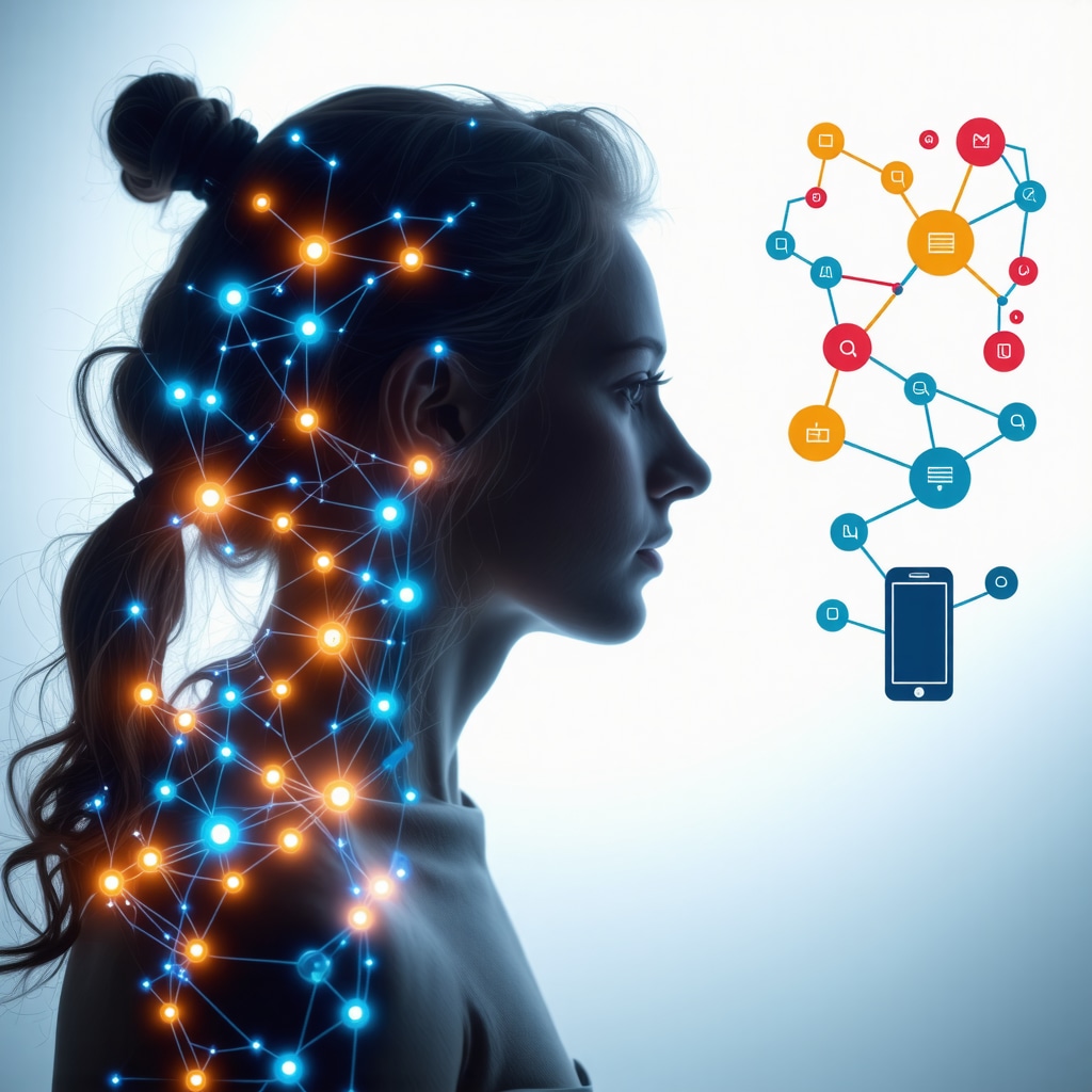 Medical illustration of genetic markers and digital health tools optimizing semaglutide therapy for obesity management