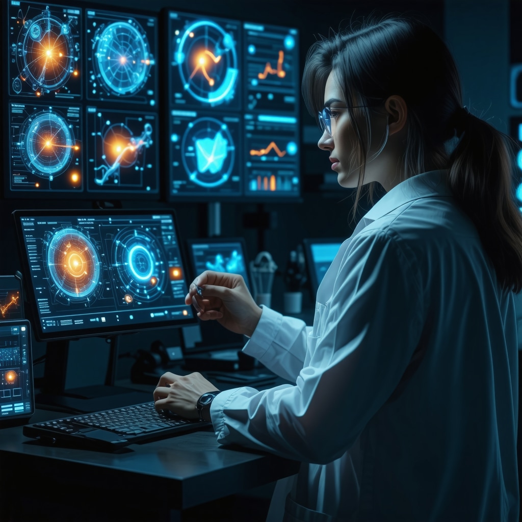 Patient using AI-powered digital health tools and wearables for personalized semaglutide weight loss treatment