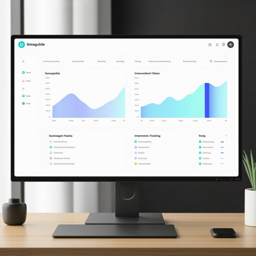 Digital health dashboard visualizing AI analytics for metabolic monitoring and Semaglutide dosing optimization