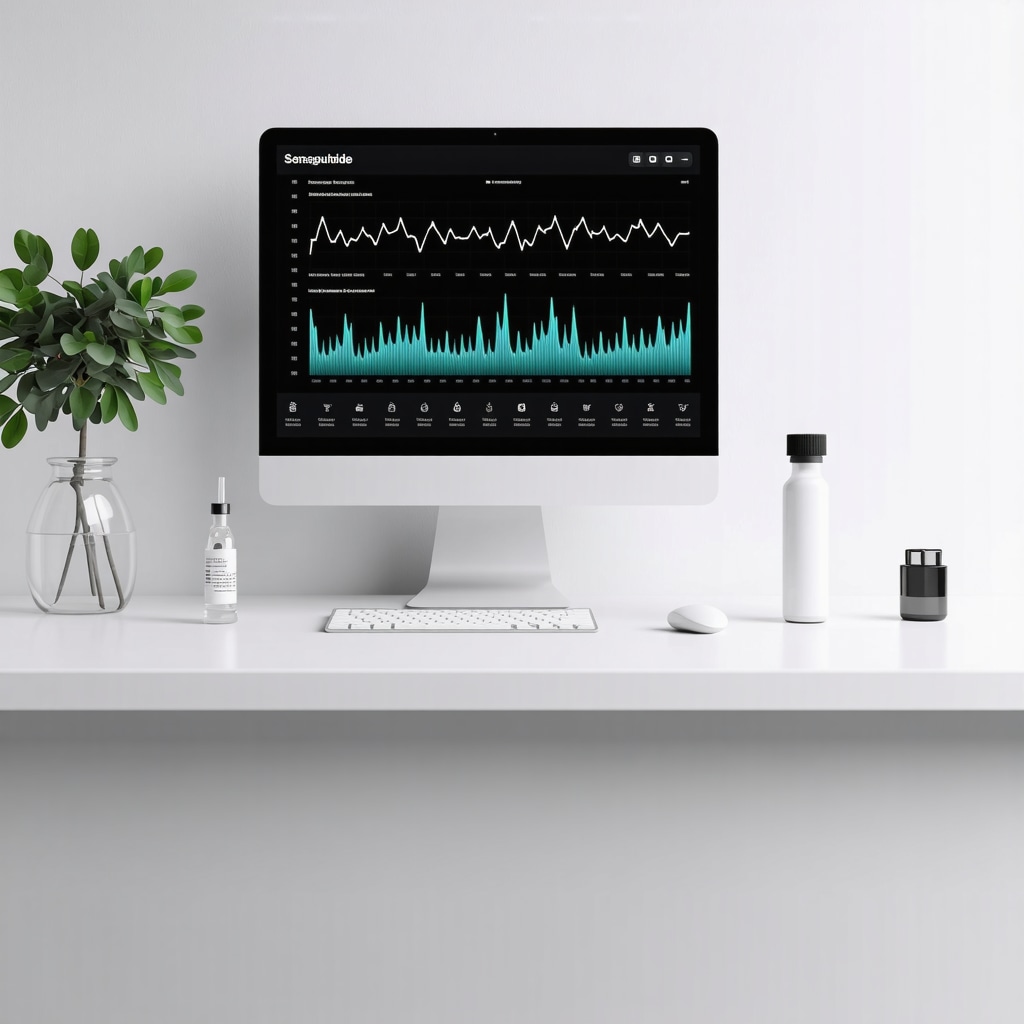 Digital health dashboard showing semaglutide injection tracking and AI dosage guidance for personalized obesity treatment