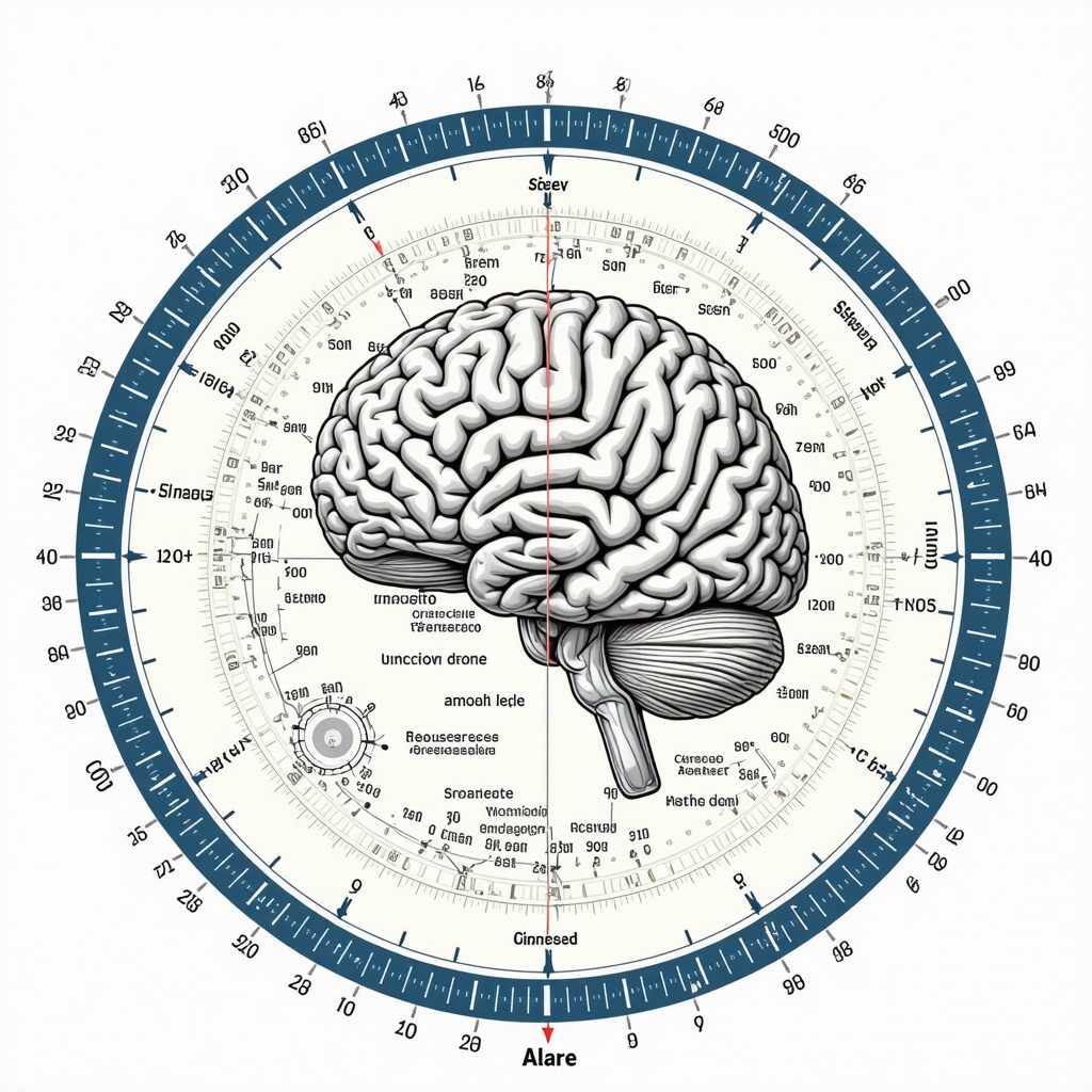 Diagram showing circadian rhythm and semaglutide injection timing with brain neuroendocrine pathways