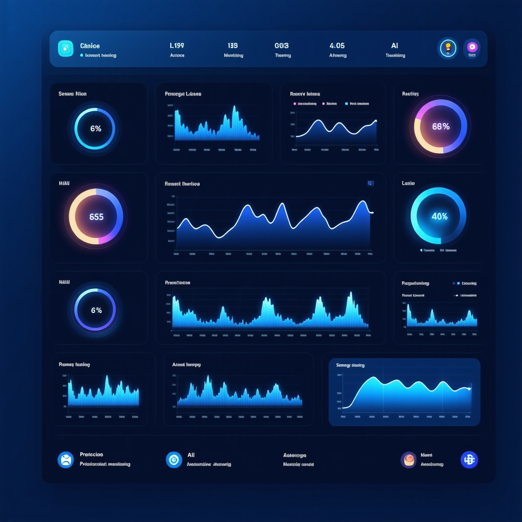 Futuristic dashboard showing real-time metabolic and adherence data for semaglutide treatment