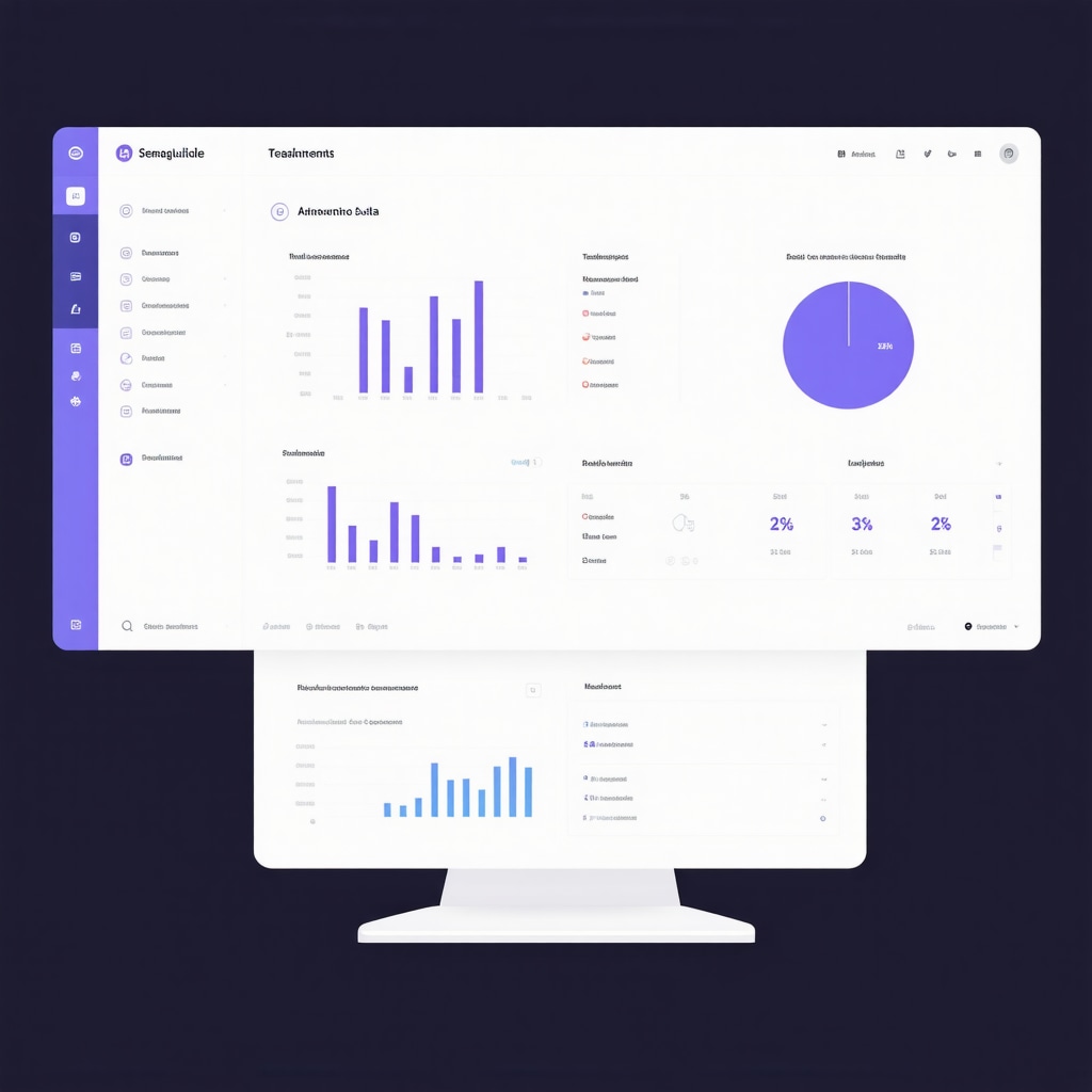 Digital health dashboard showing patient data and analytics for semaglutide therapy adherence and metabolic monitoring