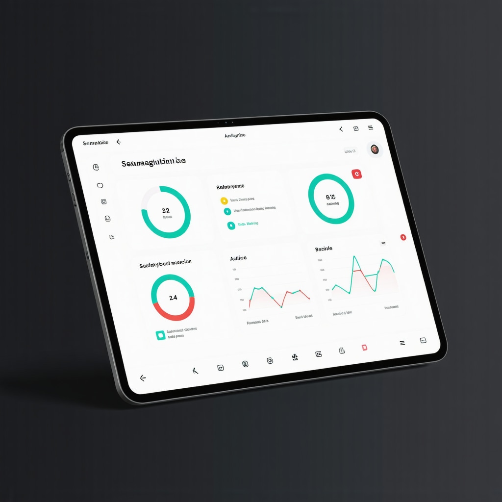 Tablet screen showing AI-driven analytics and personalized semaglutide injection timing for weight loss