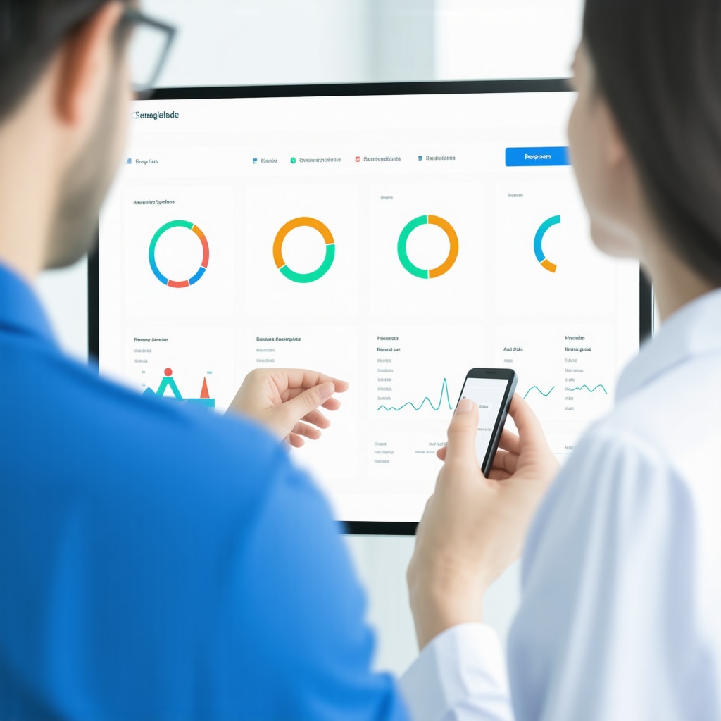 Physician and patient analyzing digital dashboard with metabolic data and semaglutide dosing