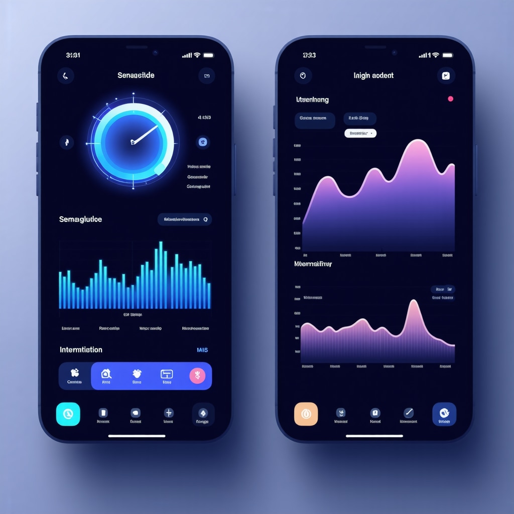 Interface showing real-time metabolic data and AI analytics for weight loss protocols