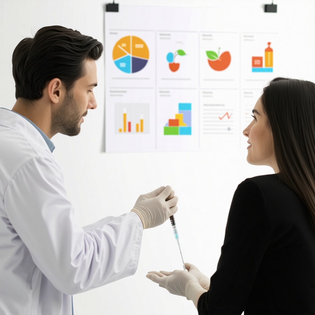 Healthcare provider discussing semaglutide treatment and lifestyle tips with patient