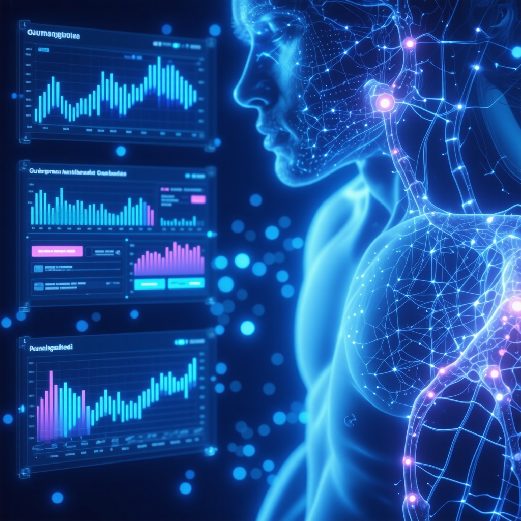 Visualization of pharmacogenomics, gut microbiome, and AI analytics integration for personalized semaglutide treatment