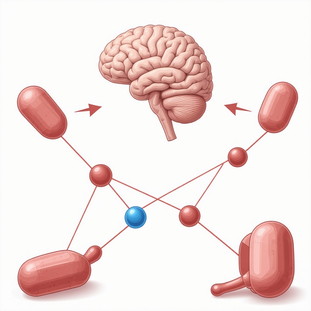 Diagram depicting semaglutide's modulation of brain circuits and metabolic processes for weight loss
