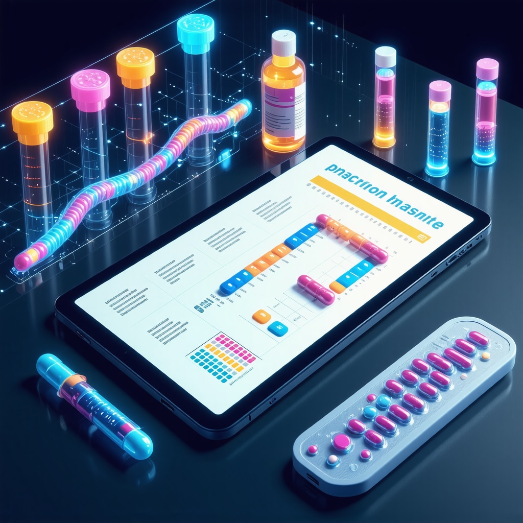 Illustration of personalized semaglutide dosing using genetic data and digital health devices