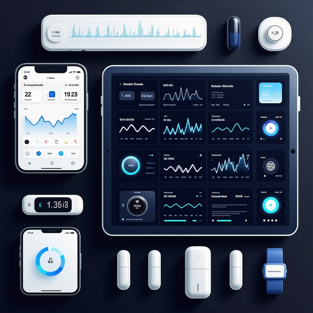 Digital dashboard showing personalized semaglutide dosing and metabolic analytics