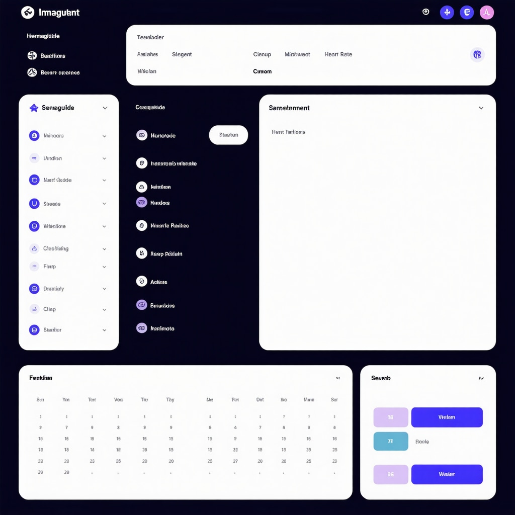 Digital health dashboard displaying real-time metrics and scheduled Semaglutide injections with fasting periods for precision weight loss