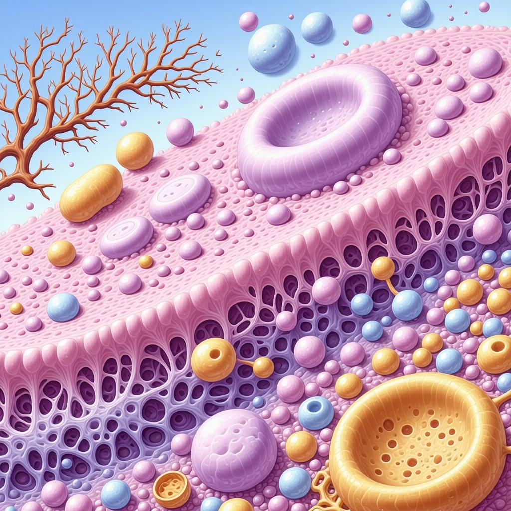 Scientific diagram showing semaglutide's impact on different adipose tissues and mitochondrial energy pathways