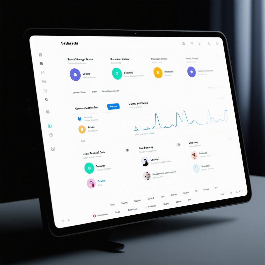 A high-tech digital health dashboard with graphs, biomarker metrics, and AI analysis for customizing fat loss treatment.