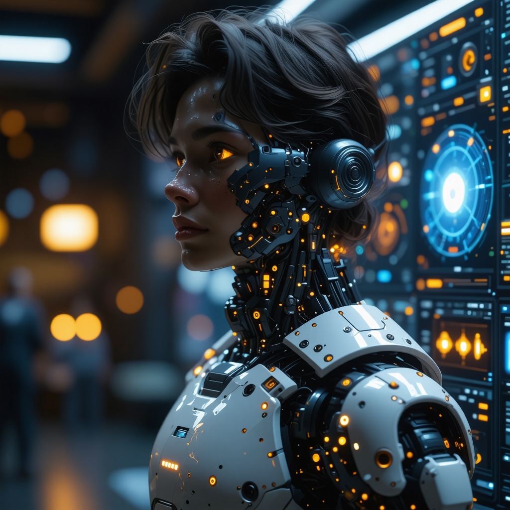 Illustration of wearable health devices connected to AI data systems for personalized weight management