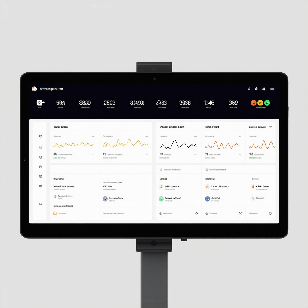 A futuristic medical dashboard showing real-time health metrics for weight loss optimization