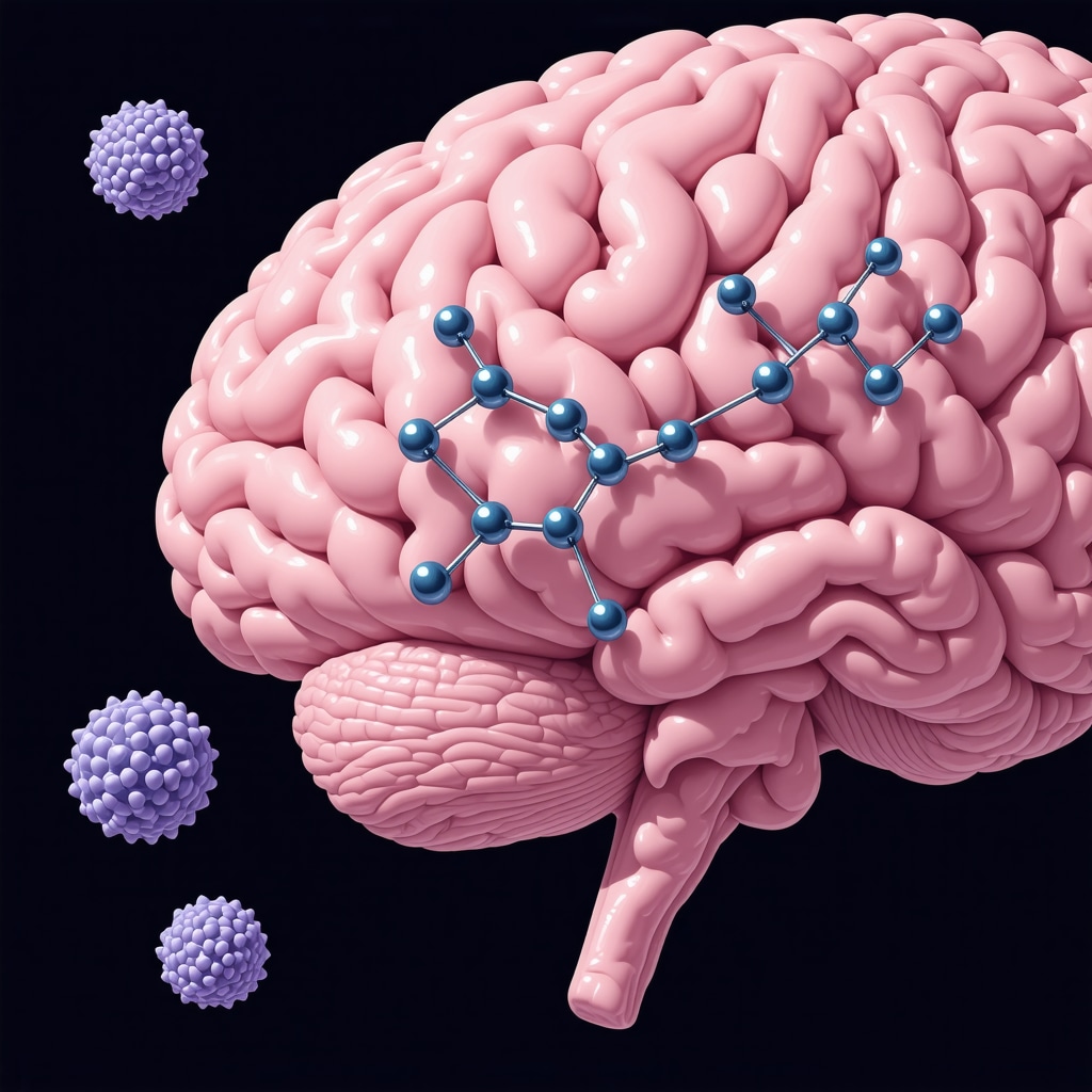 Illustration of semaglutide interaction with neuroreceptors and advanced delivery systems including microspheres and microneedle patches