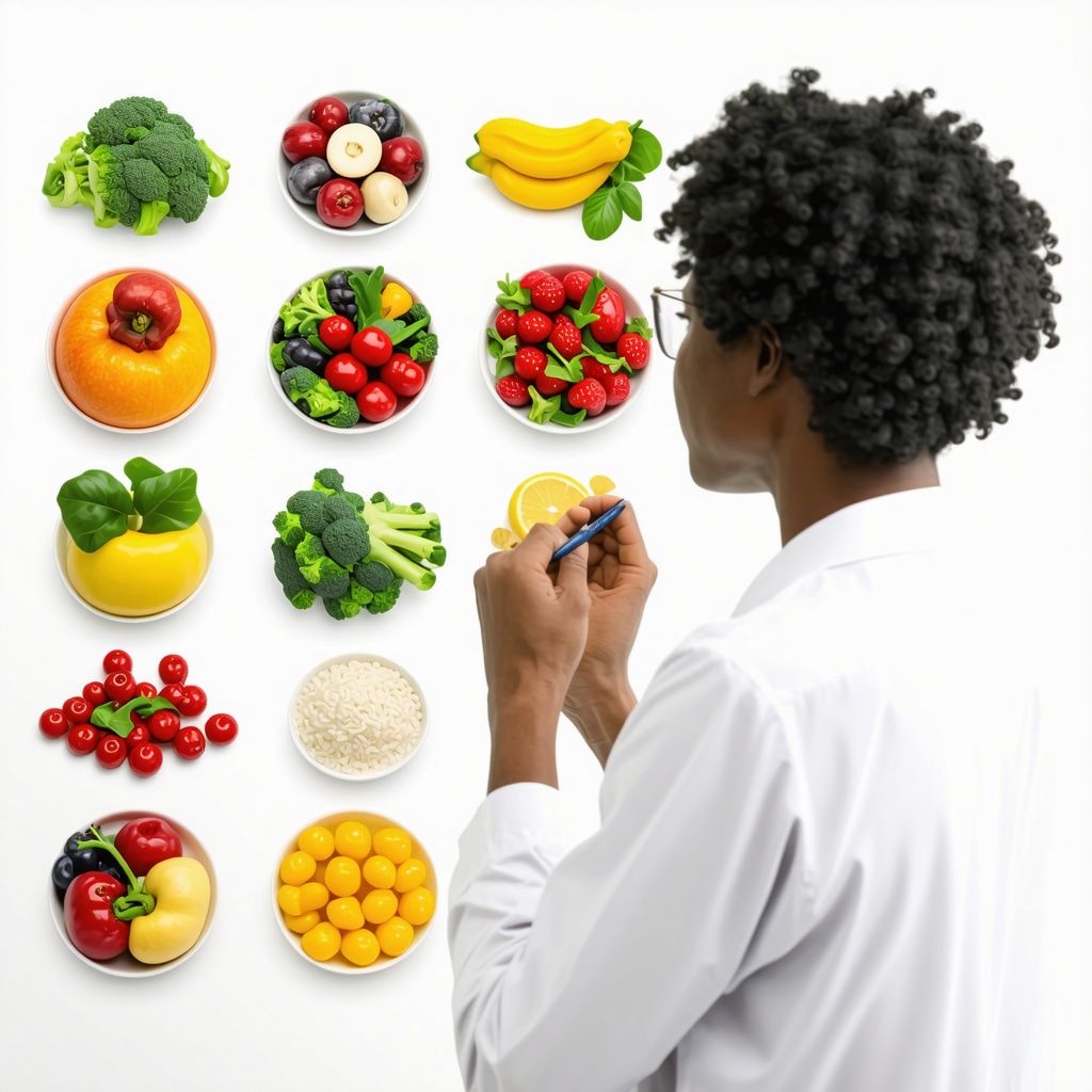 Person reviewing personalized diet plan with healthcare professional