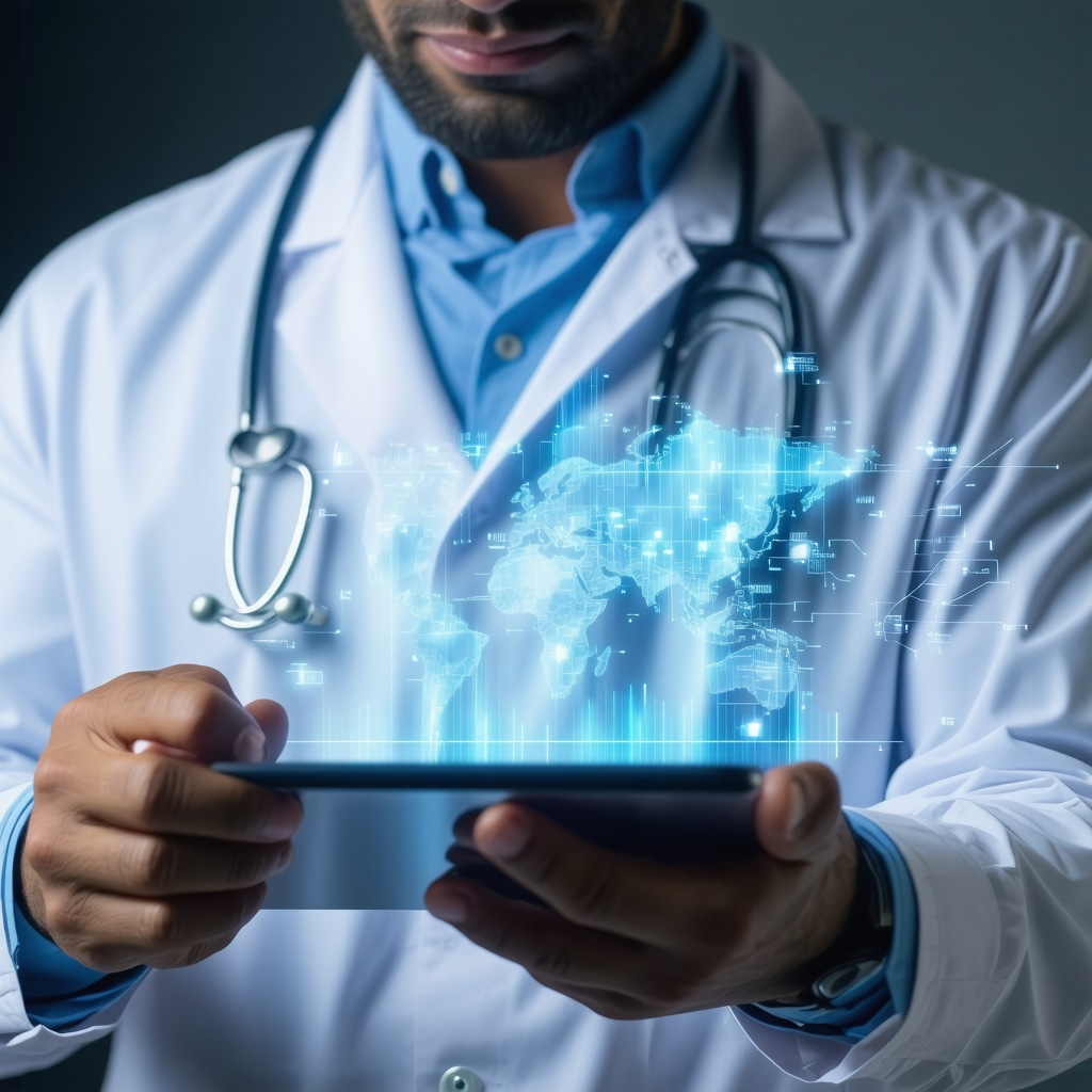 Doctor reviewing digital health data on tablet for customizing semaglutide therapy
