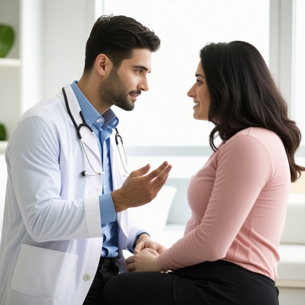 Doctor explaining semaglutide weight loss strategy to patient