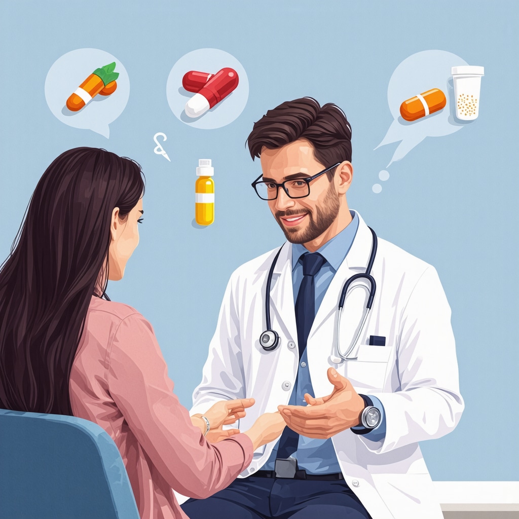 Doctor discussing semaglutide medication and lifestyle strategies with a patient.