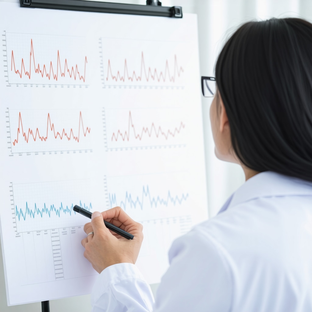 Endocrinologist reviewing hormonal and metabolic health charts for optimized Semaglutide therapy