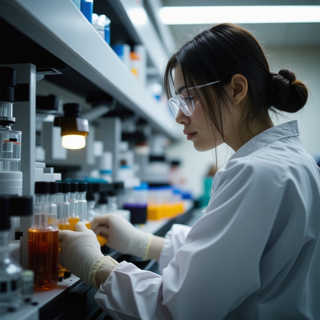 Doctor reviewing hormone and autophagy markers on a digital screen for tailored weight management