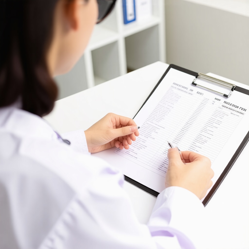 Healthcare professional discussing weight loss strategies with patient, emphasizing medication and fasting