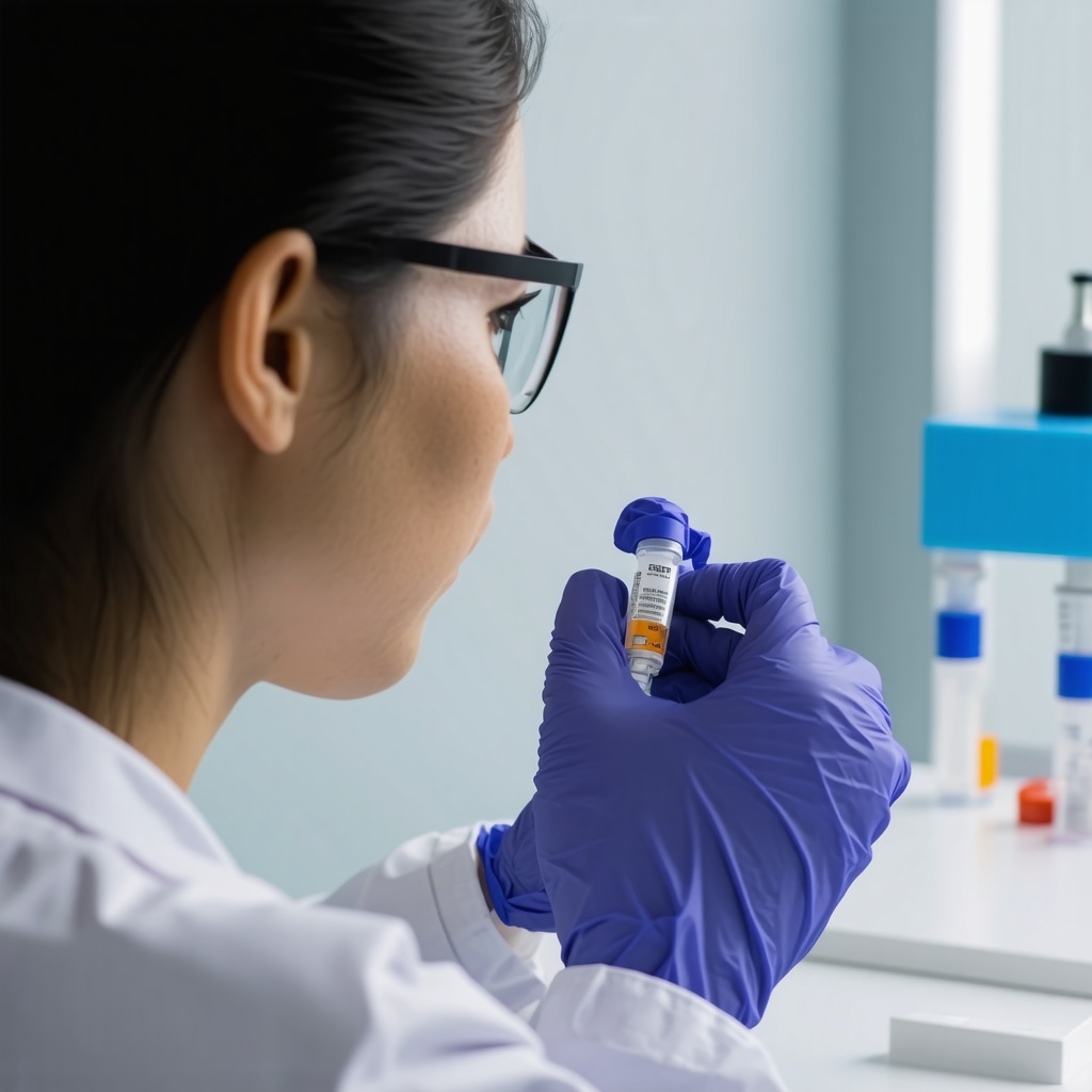 Laboratory technician analyzing genetic data for tailored Semaglutide therapy