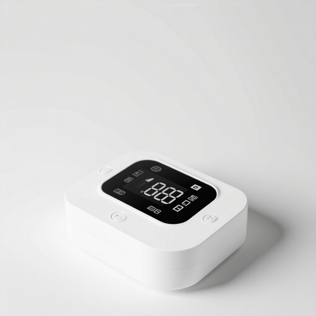A futuristic health monitor displaying real-time patient data to optimize semaglutide treatment