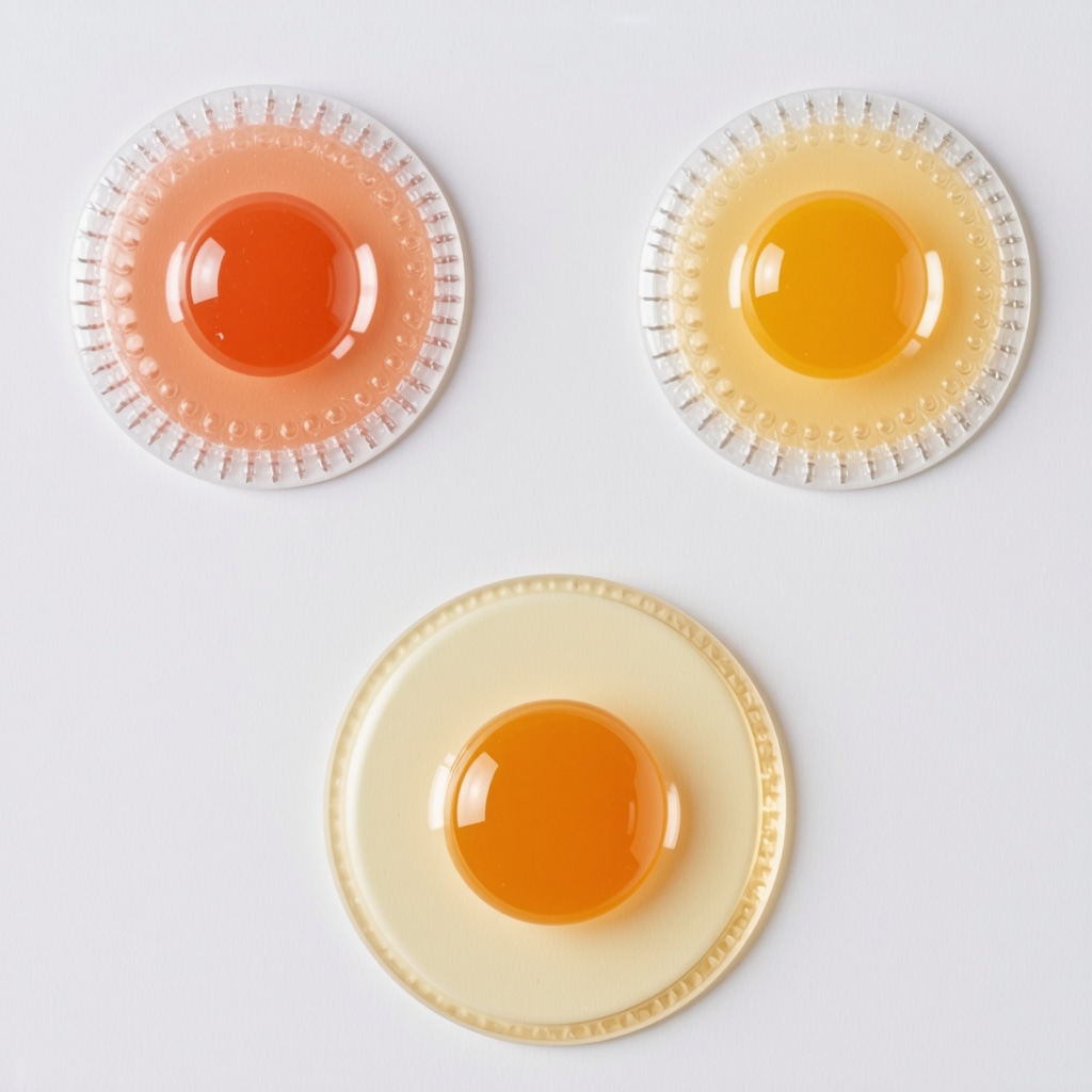 A detailed illustration of a micro-needle patch used for sustained-release semaglutide delivery