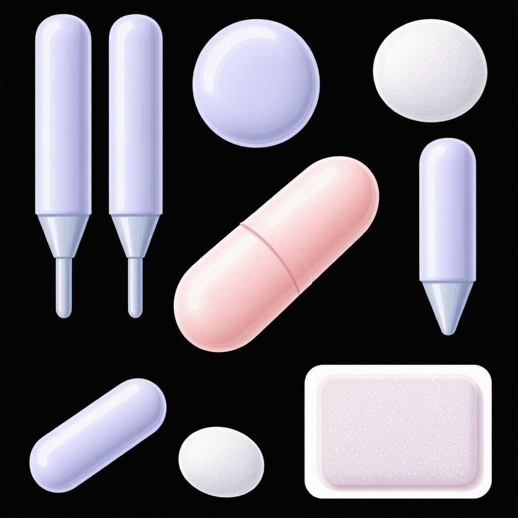 Diagram showing various advanced drug delivery platforms for semaglutide, including implants and patches.