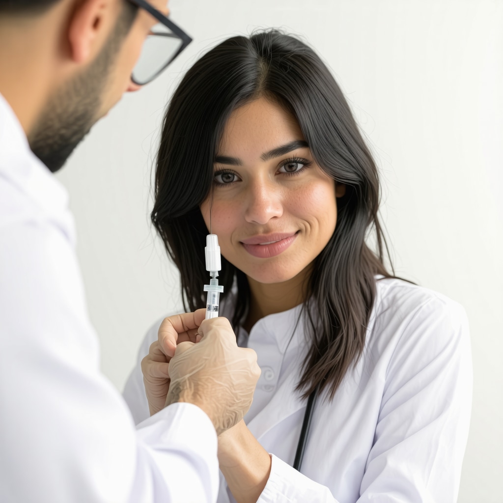 Doctor injecting Semaglutide into patient during consultation