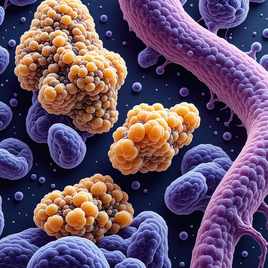 Illustration of gut microbiota analysis and personalized probiotics for weight management