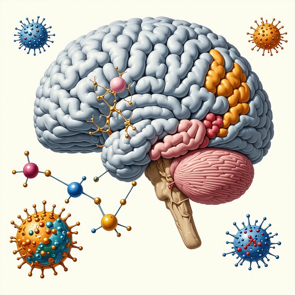 Diagram of brain regions controlling hunger and fullness, highlighting semaglutide's effect on neural pathways