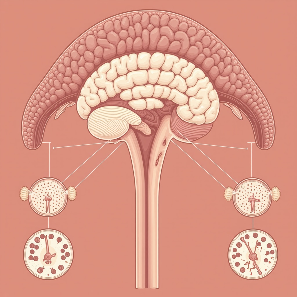 Diagram illustrating hormonal pathways activated during fasting and semaglutide treatment for fat loss