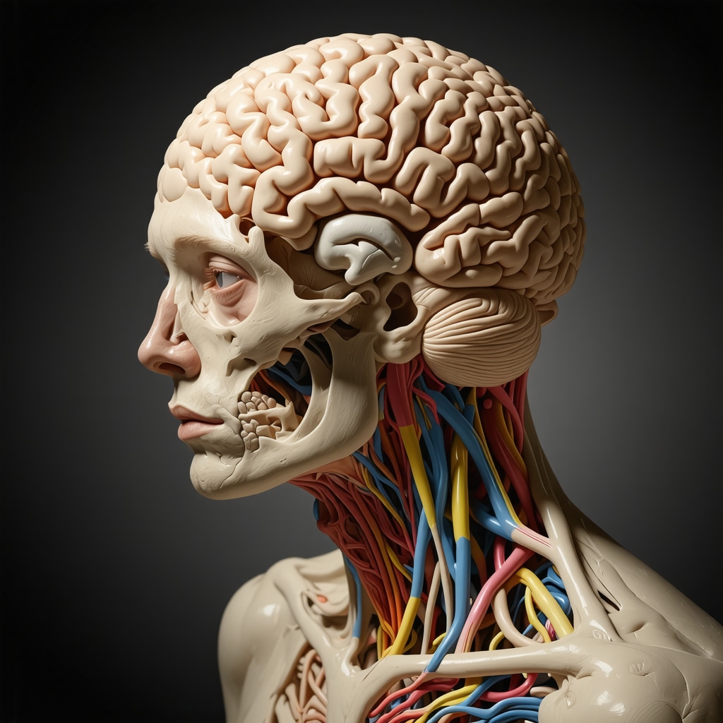 Diagram showing hypothalamic and gut-brain axis influenced by semaglutide, highlighting neural circuits for appetite control