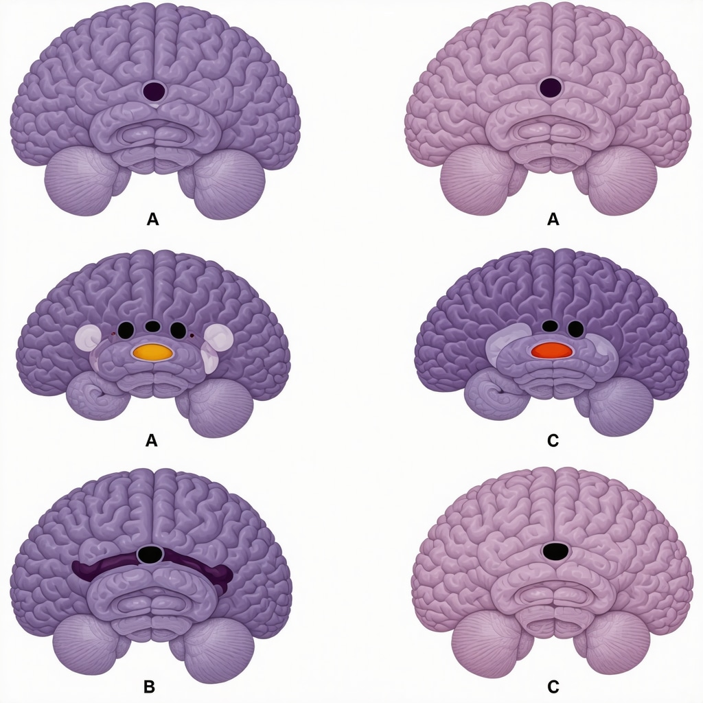 Diagram showing brain regions involved in appetite control influenced by Semaglutide