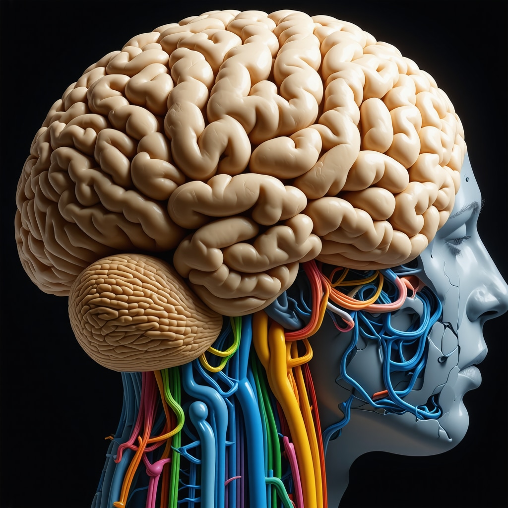 Illustration of brain neural rewiring, neurofeedback devices, and brain-training exercises used to enhance weight loss