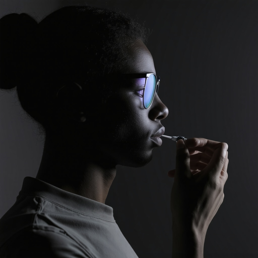 A person using a wearable device that monitors metabolic health during fasting and medication use
