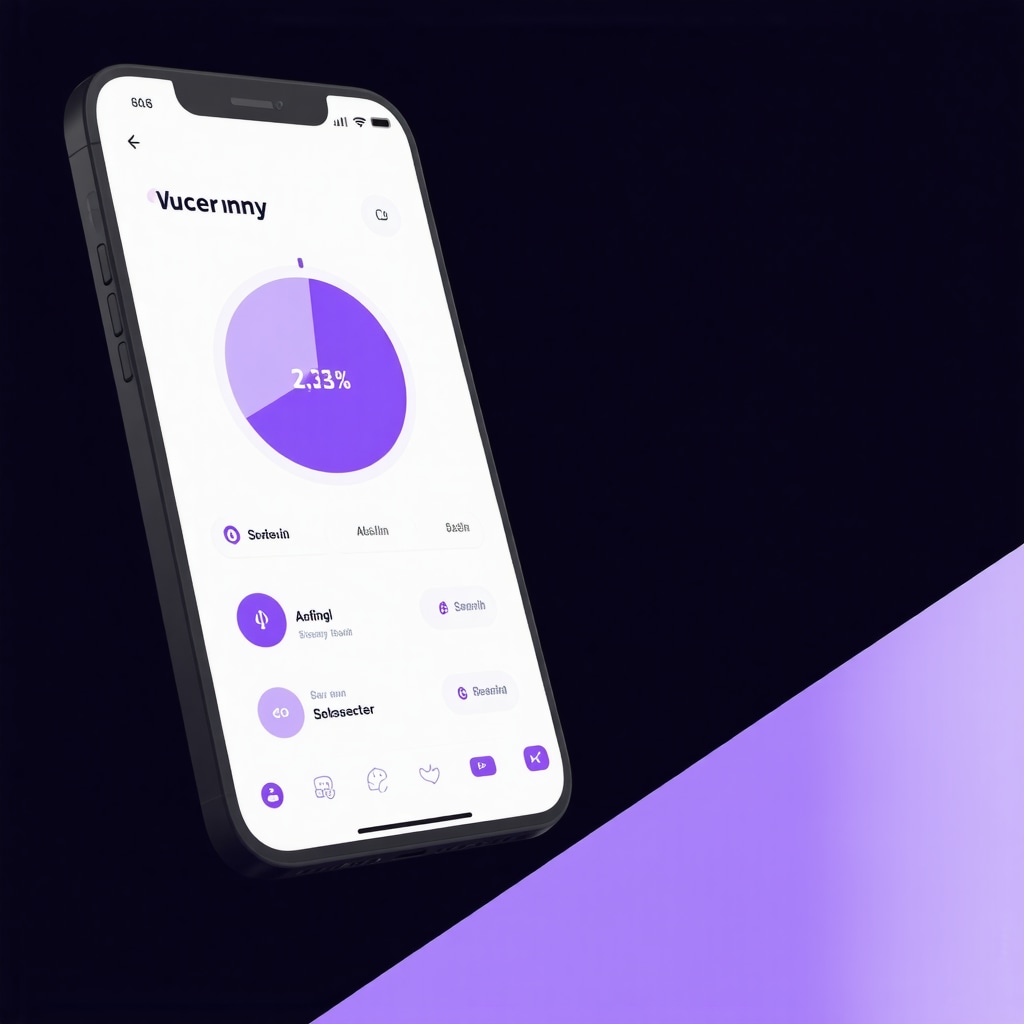 Illustration of a wearable device and smartphone app tracking weight loss progress in a modern, innovative style.