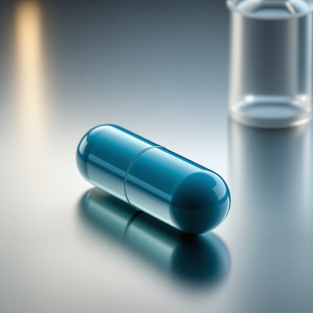 A futuristic smart implantable device for semaglutide drug delivery, demonstrating cutting-edge medical technology