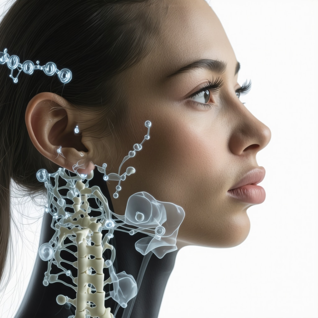 Futuristic digital twin model illustrating personalized semaglutide dosing based on multi-omic data