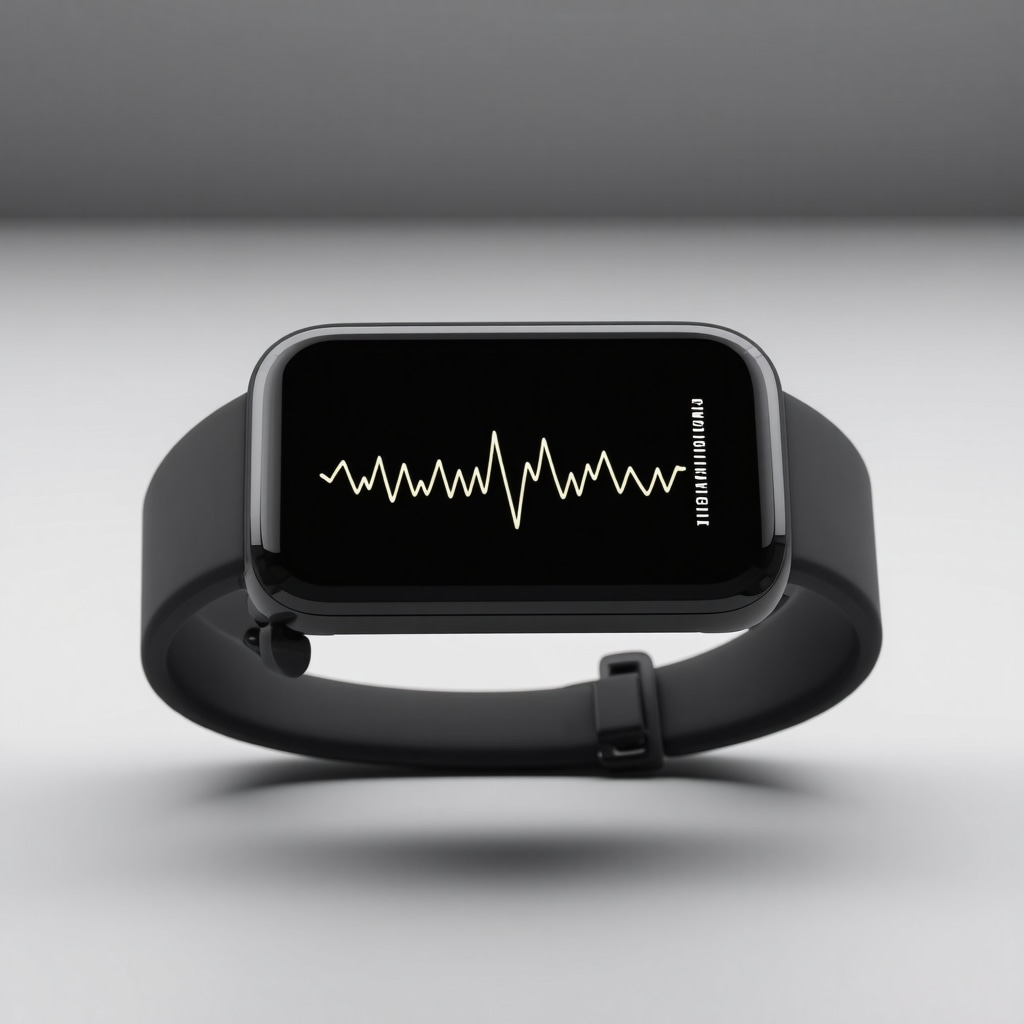 A person using a wearable device to track metabolic data during fasting