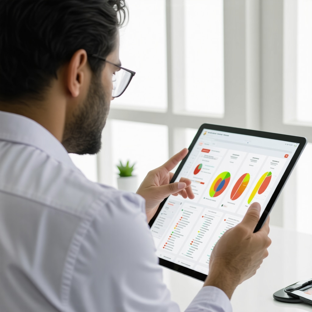 Doctor analyzing patient data on a tablet for customized weight loss plans.