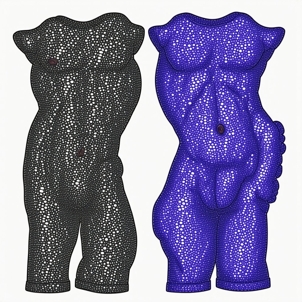 Genetic testing kit and microbiome analysis illustration