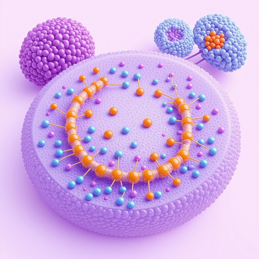 Diagram showing molecular pathways and microbiome influence on obesity treatment