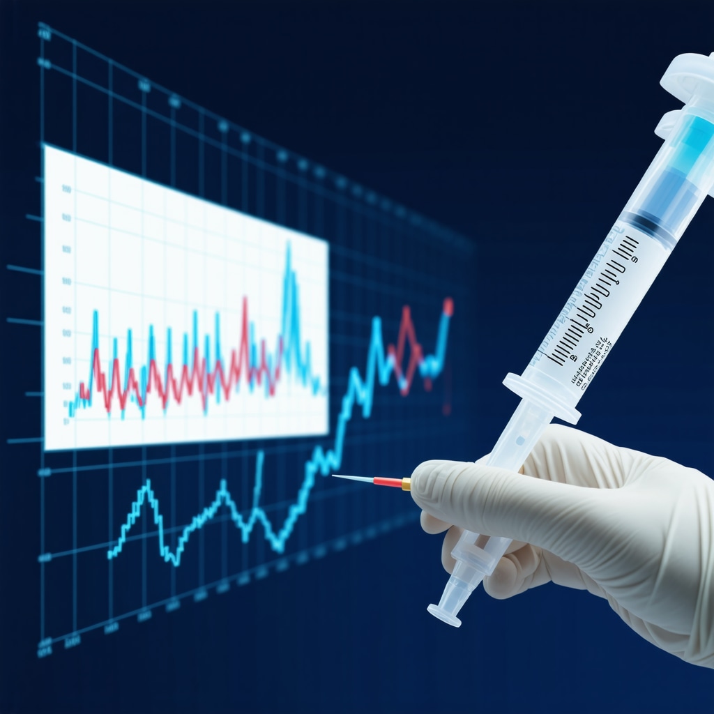 Doctor analyzing genetic data and adjusting personalized semaglutide treatment plan